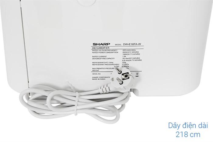 Máy Hút Ẩm Sharp DW-E16FA-W